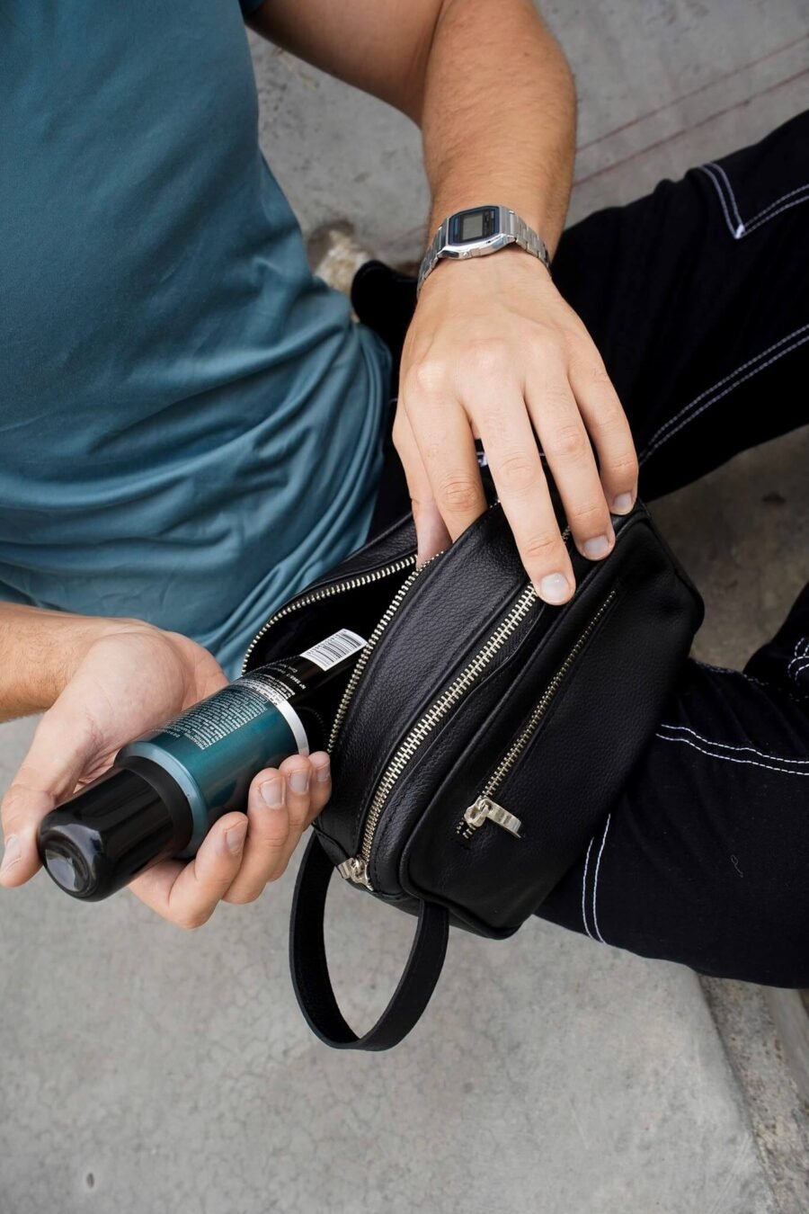 Necessaire de cuero Fredy de Hombre - Imagen 2